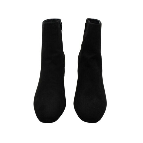 Sugar Womens Olive Microsuede Snake Print Ankle Boots - Picture 4 of 9